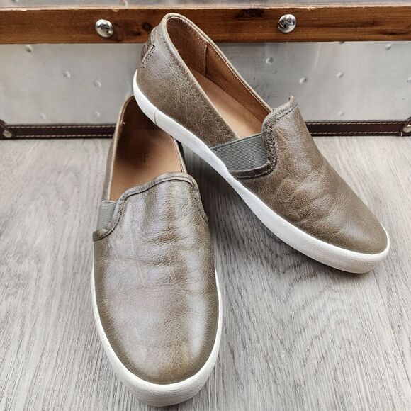 Frye Ivy Leather Slip On Sneakers size 8.5 - Picture 1 of 11
